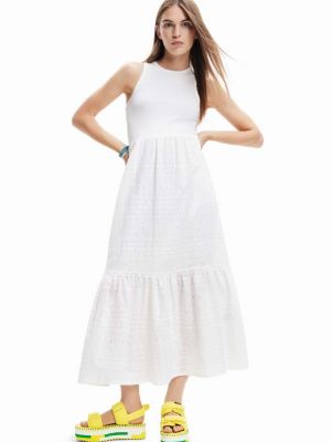 Sukienka midi Desigual biała