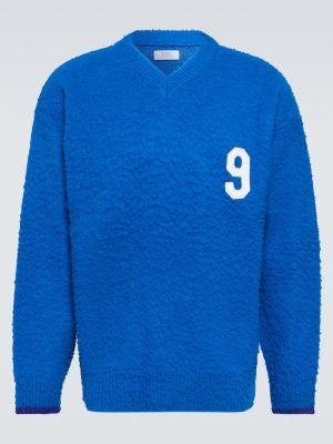 Пуловер Erl синьо