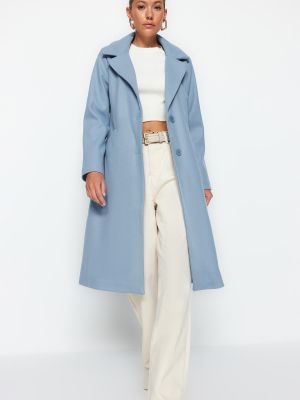 Kabát Trendyol modrý
