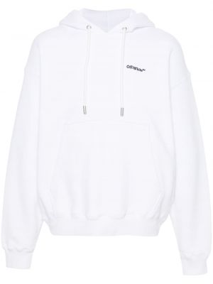 Kokvilnas kapučdžemperis Off-white