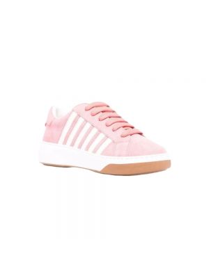 Sneakersy w paski Dsquared2 różowe