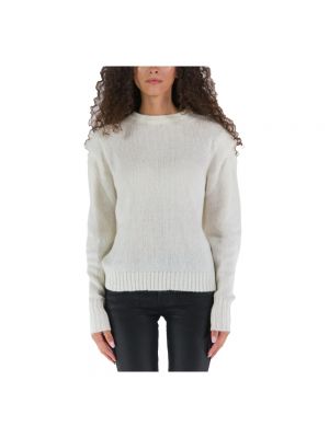 Sweter z okrągłym dekoltem Mvp Wardrobe biały