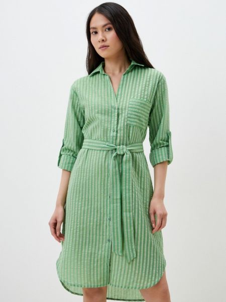 Платье-рубашка Mexx зеленое