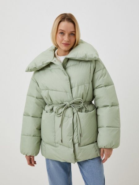 Утепленная куртка снежная королева зеленая