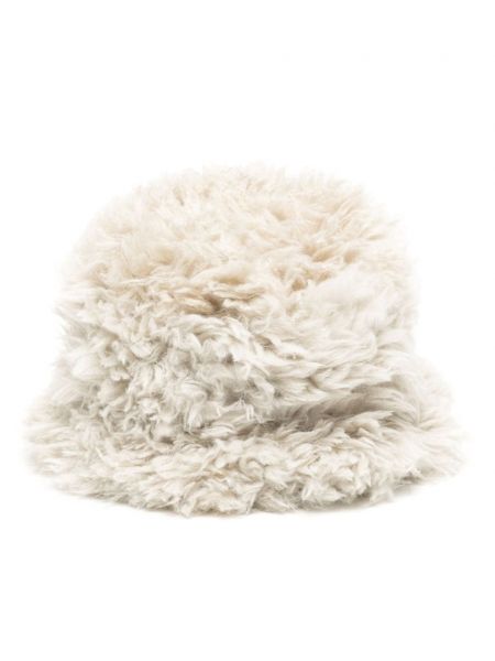 Bavlnený klobúk s kožušinou Goldbergh béžová