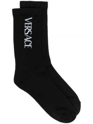 Чорапи Versace черно
