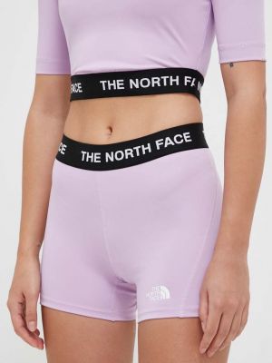 Панталон с принт The North Face виолетово