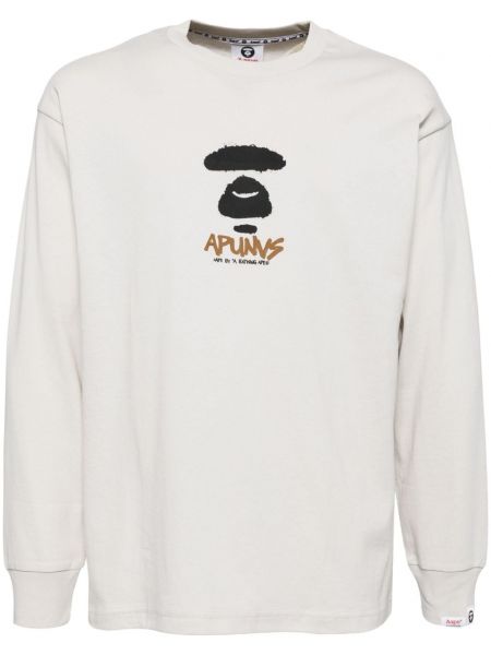 Bomuld t-shirt Aape By *a Bathing Ape® hvid