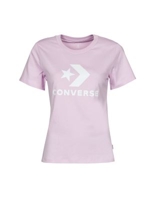 Csillag mintás rövid ujjú póló Converse rózsaszín