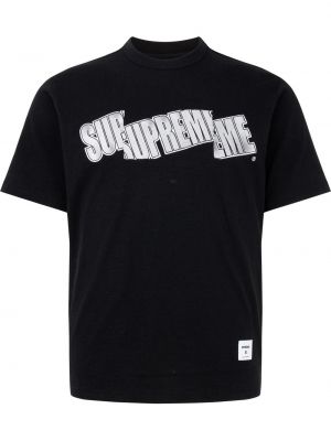 Camiseta con estampado Supreme negro