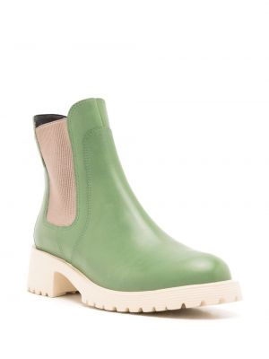 Ankle boots skórzane Sarah Chofakian zielone