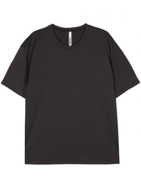 T-shirt aus baumwoll mit rundem ausschnitt Attachment grau