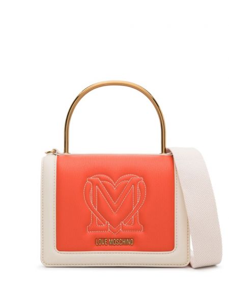Τσάντα shopper με κέντημα Love Moschino