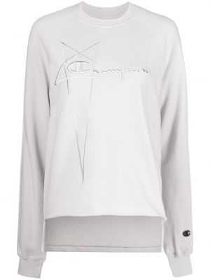 Trykt sweatshirt Rick Owens grå