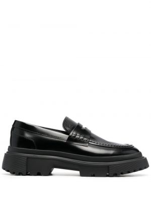 Pantofi loafer din piele Hogan negru