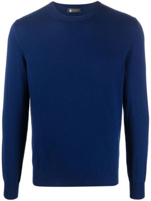 Пуловер с кръгло деколте Colombo синьо