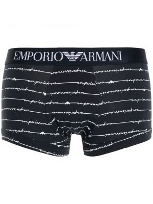 Боксеры в полоску с логотипом Emporio Armani