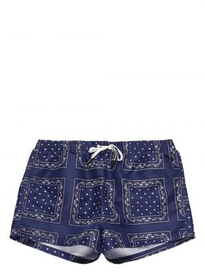 Shorts mit print Jacquemus blau