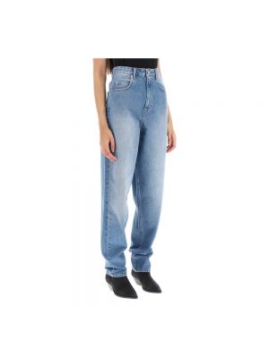 Proste jeansy relaxed fit Isabel Marant Etoile niebieskie