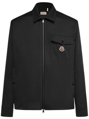 Bavlnená košeľa Moncler čierna