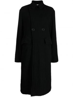 Vlněný kabát Comme Des Garçons Tao černý