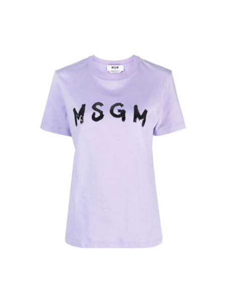 Fioletowa koszulka Msgm