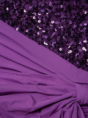 Mini vestido con lentejuelas Rotate violeta