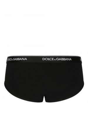 Bokserki bawełniane Dolce And Gabbana czarne