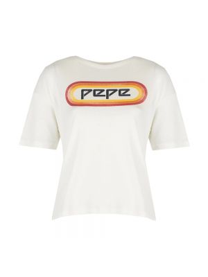 Koszulka Pepe Jeans beżowa