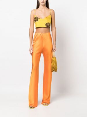 Pantalon taille haute Cult Gaia orange