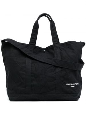 Nákupná taška s výšivkou Comme Des Garçons Homme čierna