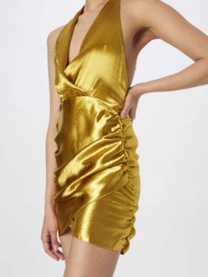 Mini suknele Nasty Gal auksinė