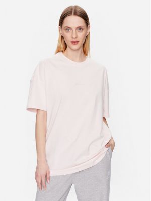 Laza szabású póló New Balance rózsaszín