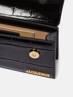 Kožená kabelka Jacquemus čierna