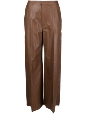 Spodnie skórzane Desa 1972 brązowe