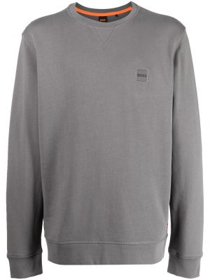 Brodert sweatshirt Boss grå