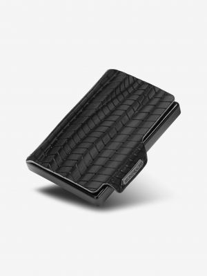 Černá kožená peněženka Mondraghi