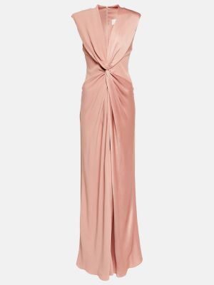Длинное платье Max Mara розовое