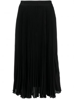 Plisuotas džinsinis sijonas Versace Jeans Couture juoda