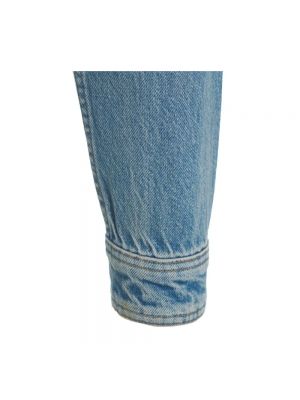 Kurtka jeansowa bawełniana w paski Liu Jo niebieska