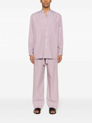 Medvilninė marškiniai Birkenstock violetinė