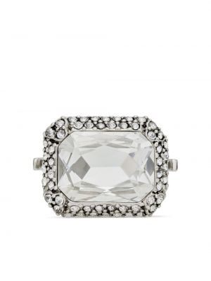 Prsten s kristalima Saint Laurent srebrena
