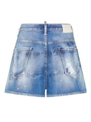 Distressed jeans shorts Dsquared2 blau