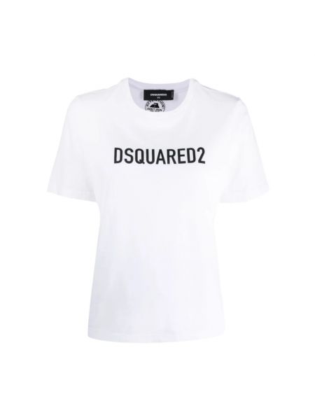 Biała koszulka Dsquared2