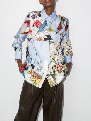 Blusa de flores con estampado Salvatore Ferragamo