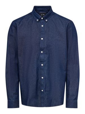 Camicia jeans Only & Sons blu
