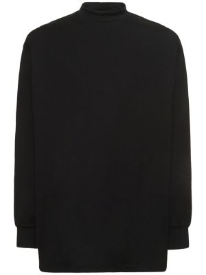 Jersey manga larga de tela jersey Y-3 negro