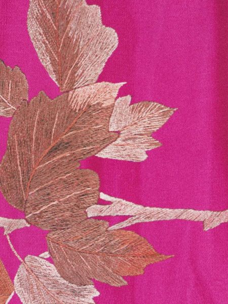 Hedvábný šátek s třásněmi Pierre-louis Mascia fialový