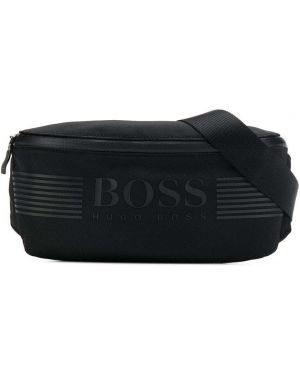 Поясна сумка з логотипом Boss Hugo Boss, чорна