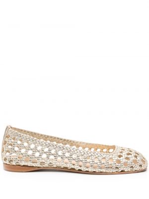Pantofi din piele Paloma Barcelo auriu